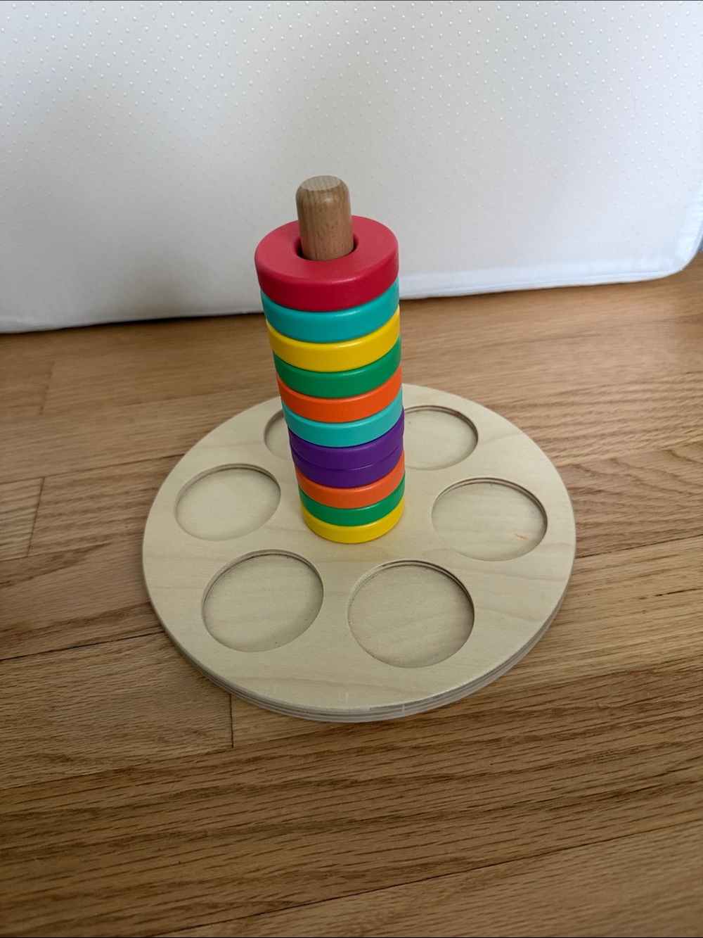 Lovevery Wooden Color Stacking Toy - Multicolor